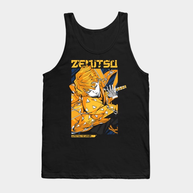 Thunder Breathing Warrior Tank Top by Planet of Tees